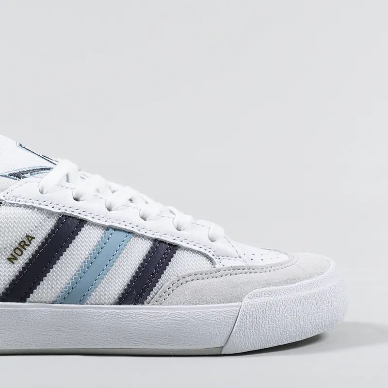 Adidas Womens Skateboarding Nora Shoes White Blue Navy-6