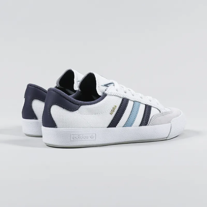 Adidas Womens Skateboarding Nora Shoes White Blue Navy-3