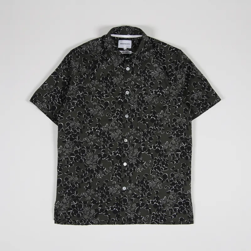 Norse Projects Oscar Print Shirt Beech Green