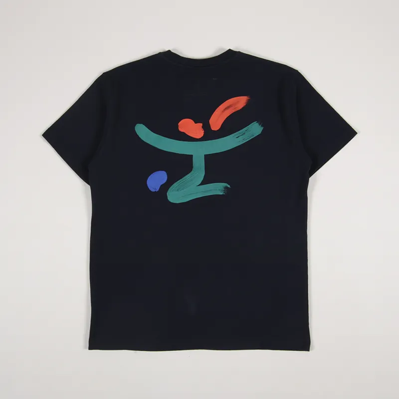 Reception Red Wine T Shirt Dark Navy