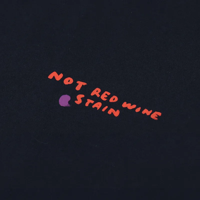 Reception Red Wine T Shirt Dark Navy-4