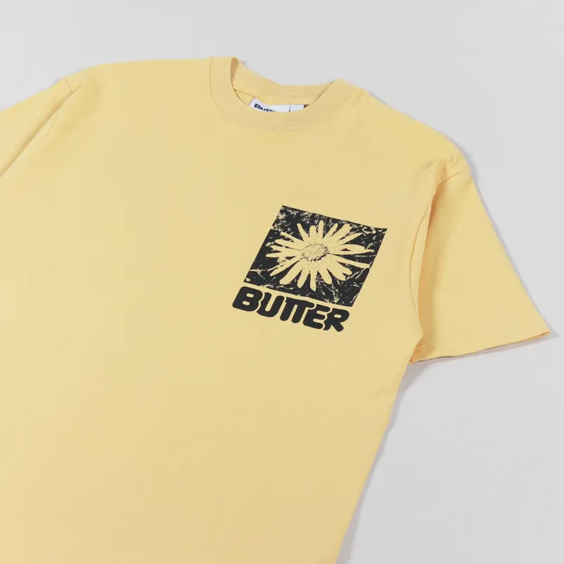 【BUTTER GOODS】 NOWHERE TEE : SQUASH Butter Goods Mens Short Sleeve Nowhere T Shirt Squash Yellow