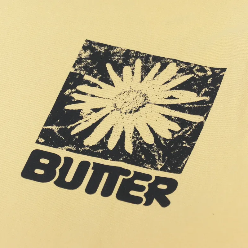【BUTTER GOODS】 NOWHERE TEE : SQUASH Butter Goods Mens Short Sleeve Nowhere T Shirt Squash Yellow
