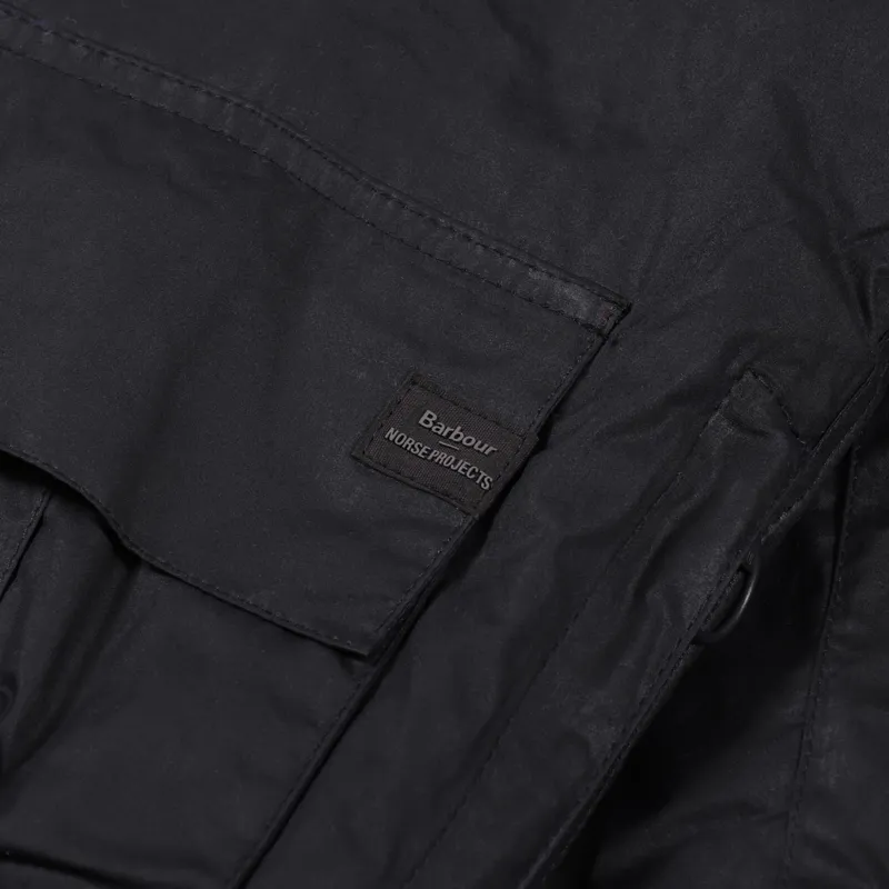 Barbour x Norse Projects Wax Ursula Jacket Navy-8