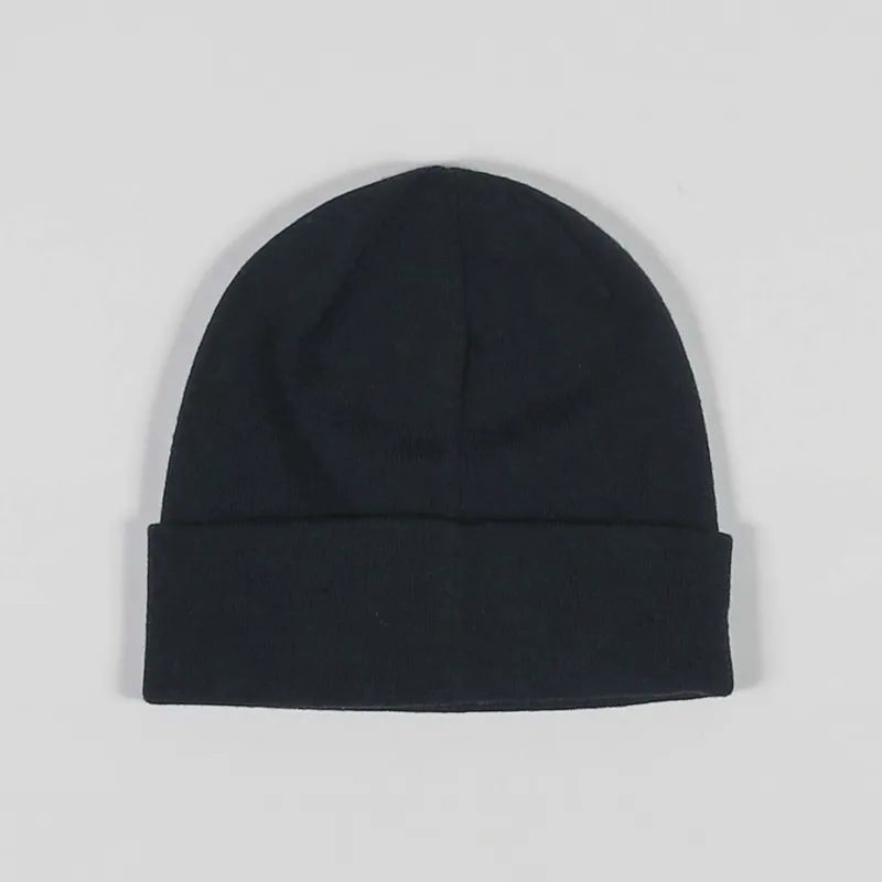 Norse Projects Knitted Fine Wool Top Beanie Dark Navy Blue