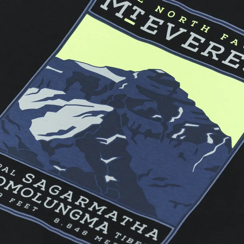 The North Face North Faces T Shirt Everest Black LED Yellow-5