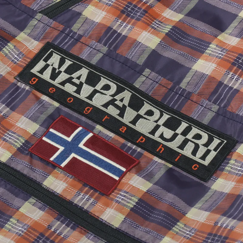 Napapijri x Liberty Northfarer Jacket Check Blue-6