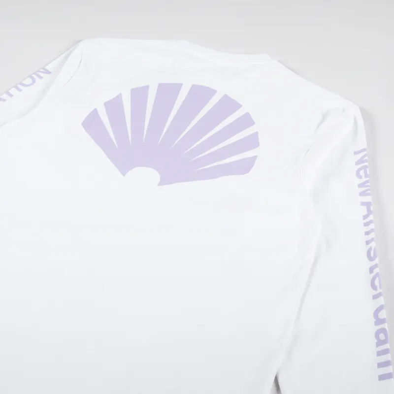 New Amsterdam Surf Association Logo Long Sleeve T Shirt White-2