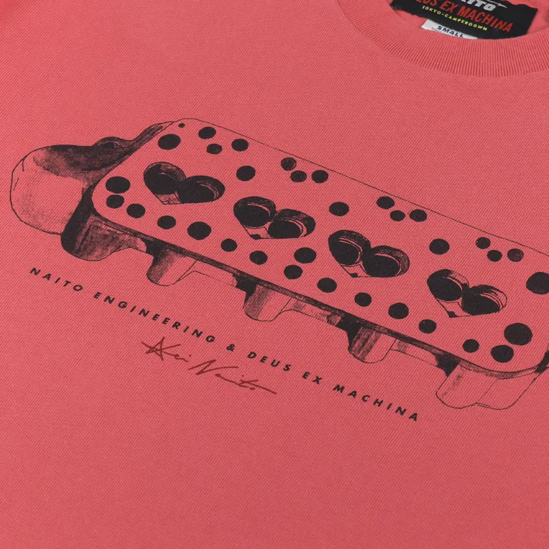 Deus Ex Machina Naito Velocity T Shirt Paprika-1