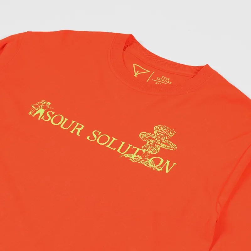 Sour Solution Nuclear Long Sleeve T Shirt Orange-3