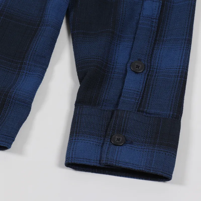 Nudie Jeans Sten Shirt Shadow Check Navy-3