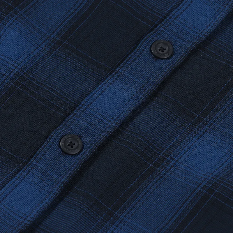 Nudie Jeans Sten Shirt Shadow Check Navy-4