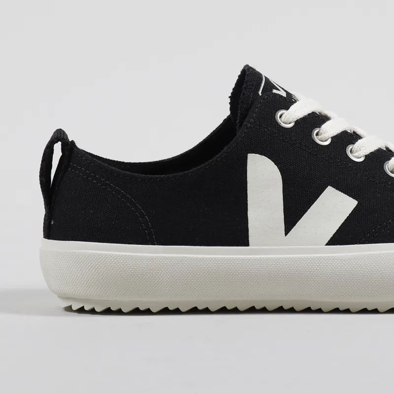 Veja Womens Nova Canvas Shoes Black Pierre-5
