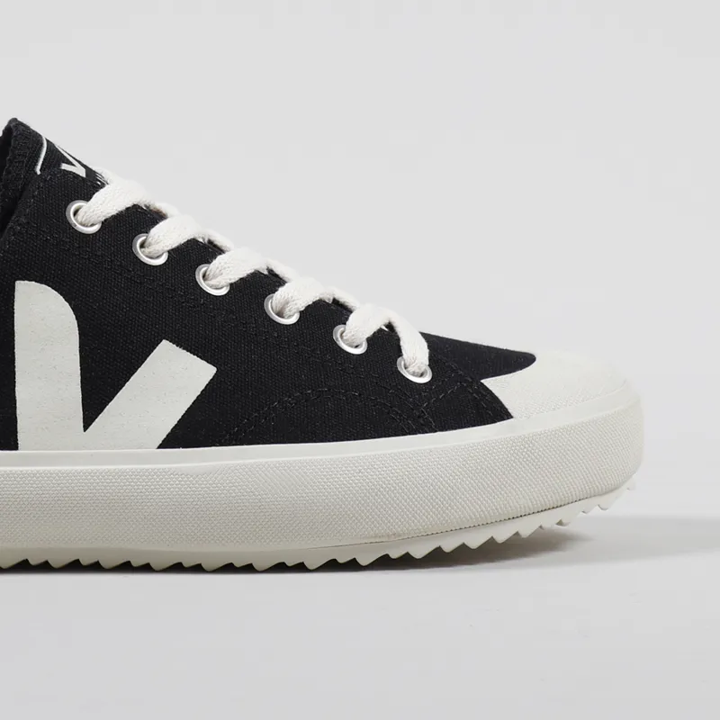Veja Womens Nova Canvas Shoes Black Pierre-6
