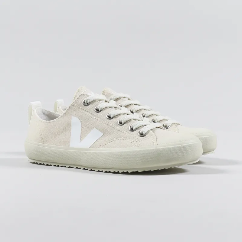 Veja Womens Nova Canvas Shoes Areia White