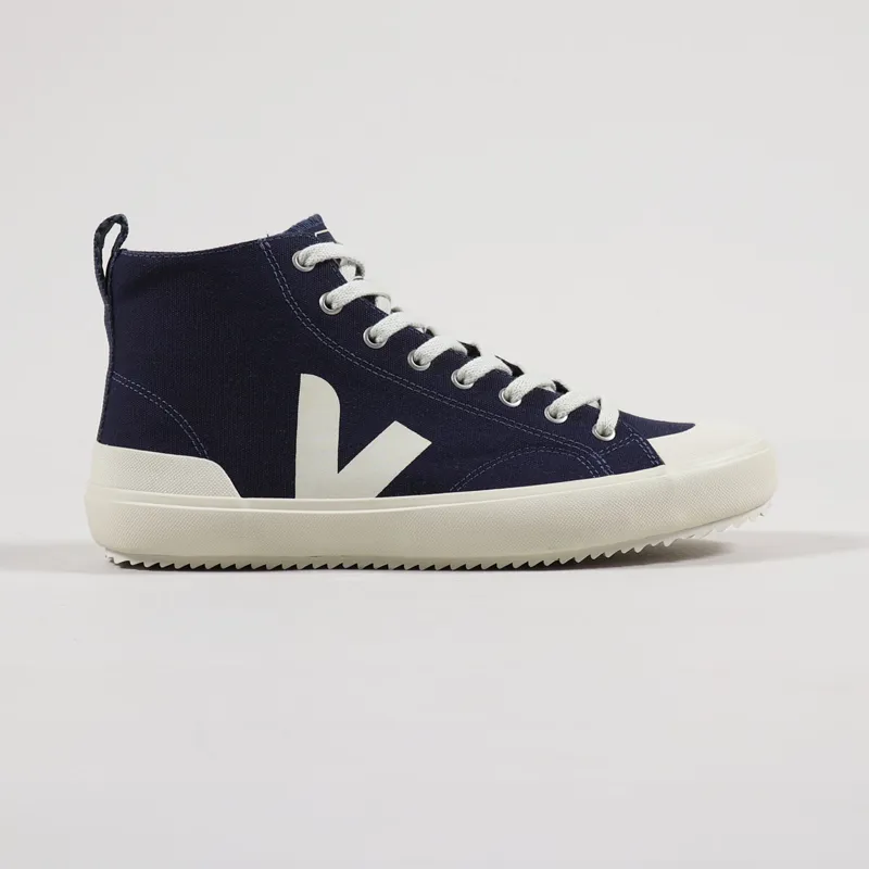 Veja Nova High Top Canvas Shoes Marine Pierre-4