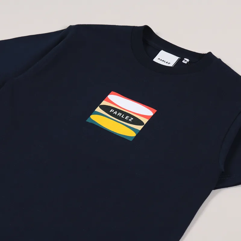 Parlez Cluff T Shirt Navy-1
