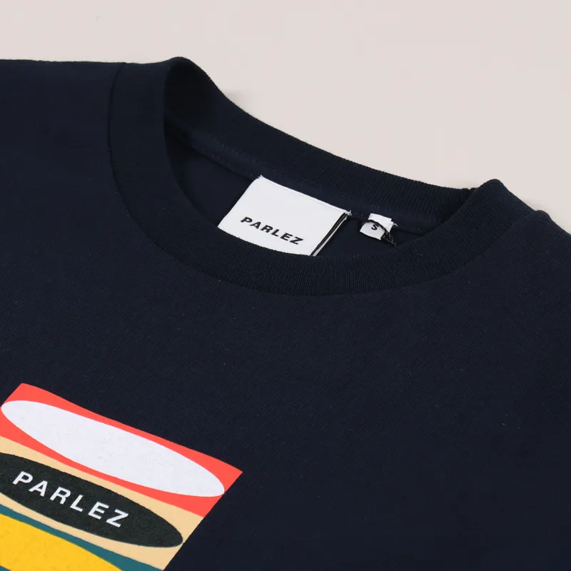 Parlez Cluff T Shirt Navy-3
