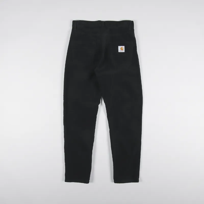 Carhartt WIP Mens Newel Pants Black Rinsed Ford Corduroy