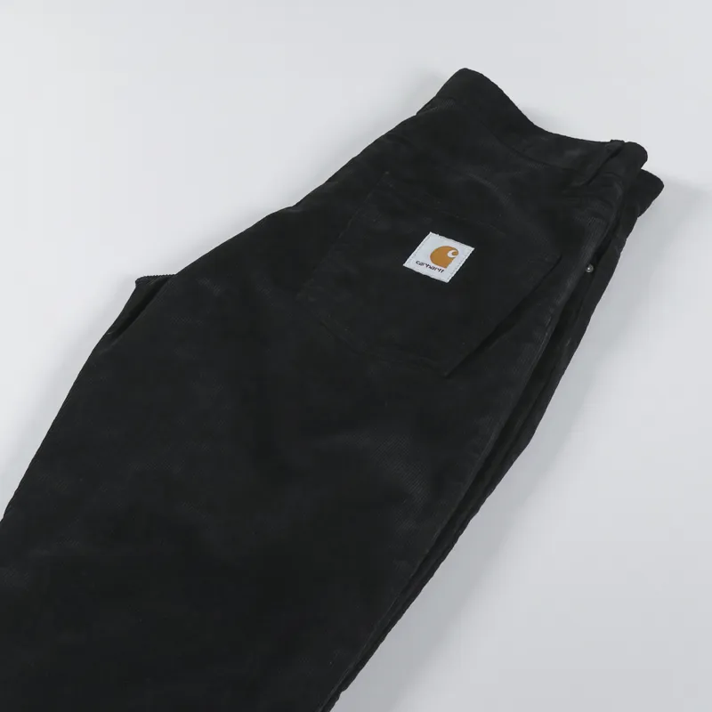Carhartt WIP Newel Pant Black Rinsed Ford Corduroy-5