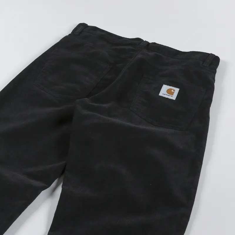 Carhartt WIP Newel Pant Black Rinsed Ford Corduroy-7