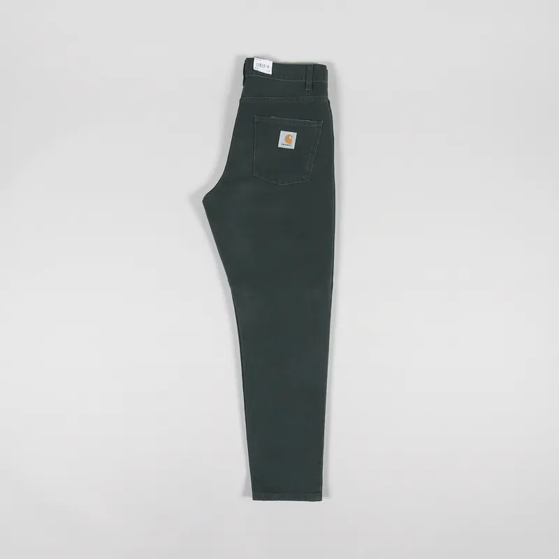 Carhartt WIP Newel Pant Dark Cedar Dearborn Canvas-2