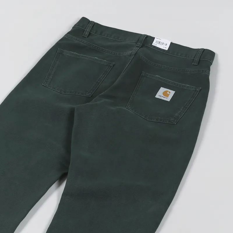 Carhartt WIP Newel Pant Dark Cedar Dearborn Canvas-6