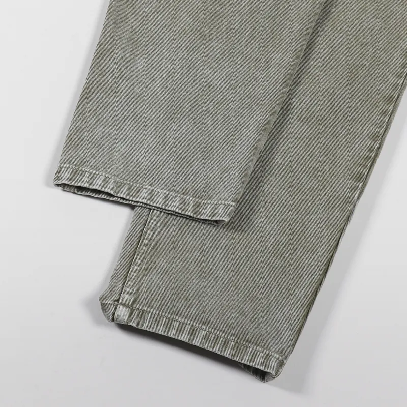 Carhartt WIP Newel Pant Dollar Green Parkland Denim-3