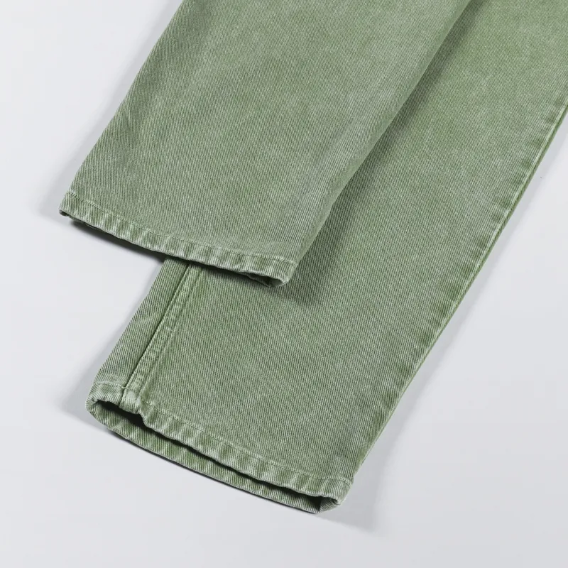 Carhartt WIP Newel Pant Kiwi Worn Washed Parkland Denim-4
