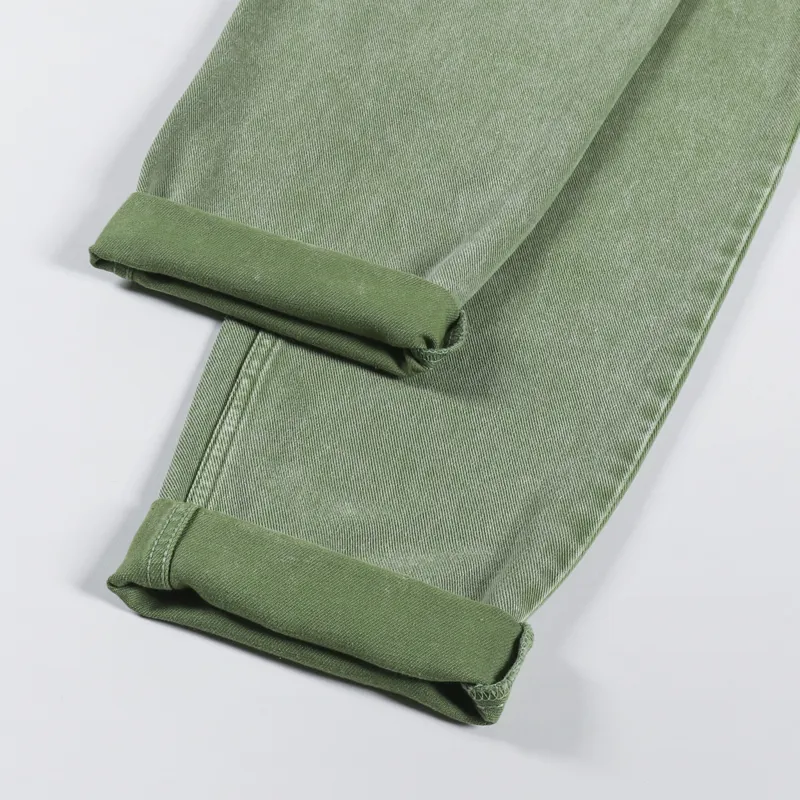 Carhartt WIP Newel Pant Kiwi Worn Washed Parkland Denim-5