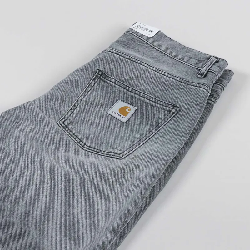 Carhartt WIP Newel Pant Black Light Used Wash Maitland Denim-3