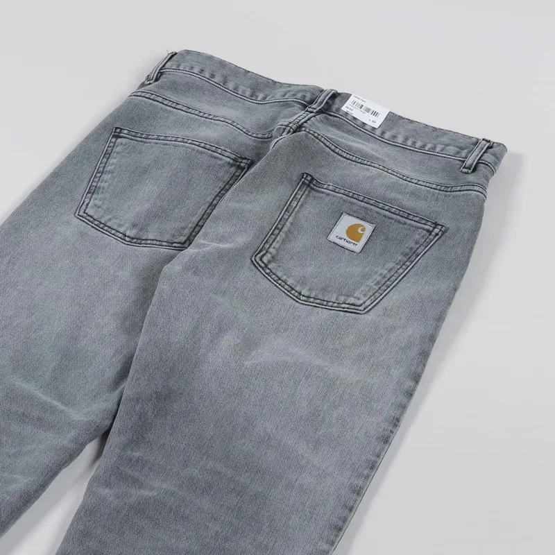 Carhartt WIP Newel Pant Black Light Used Wash Maitland Denim-7