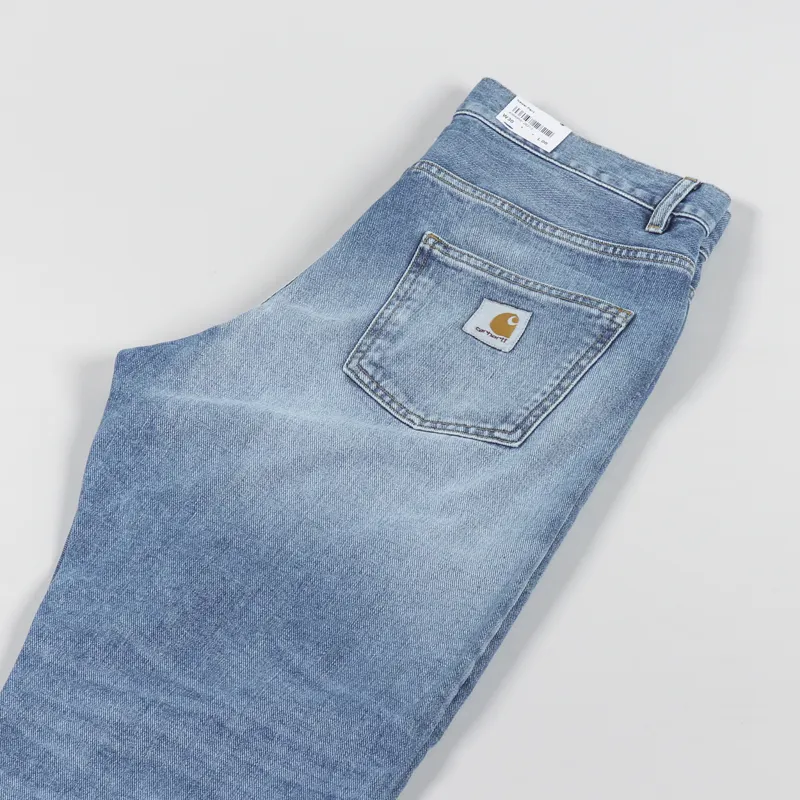 Carhartt WIP Newel Pant Light Used Blue Maitland Denim-5