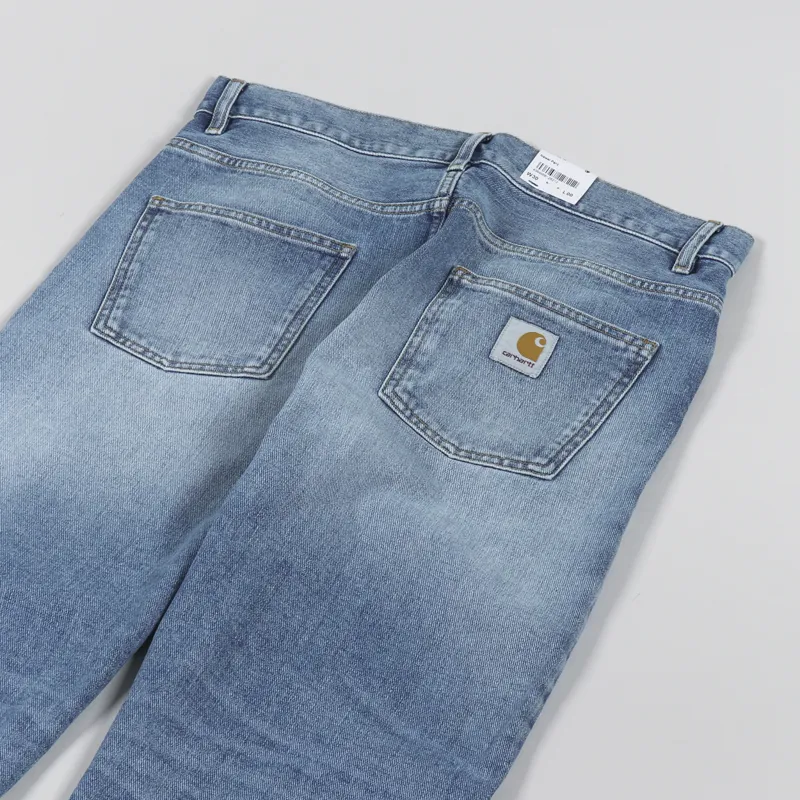 Carhartt WIP Newel Pant Light Used Blue Maitland Denim-7