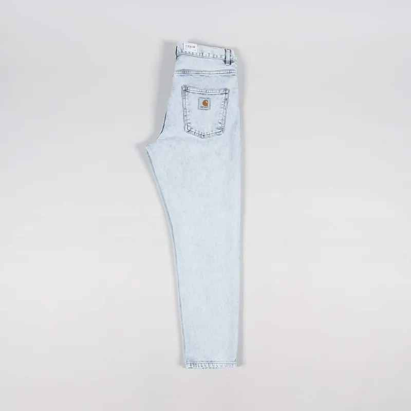 Carhartt WIP Newel Pant Blue Sun Washed Maitland Denim-2