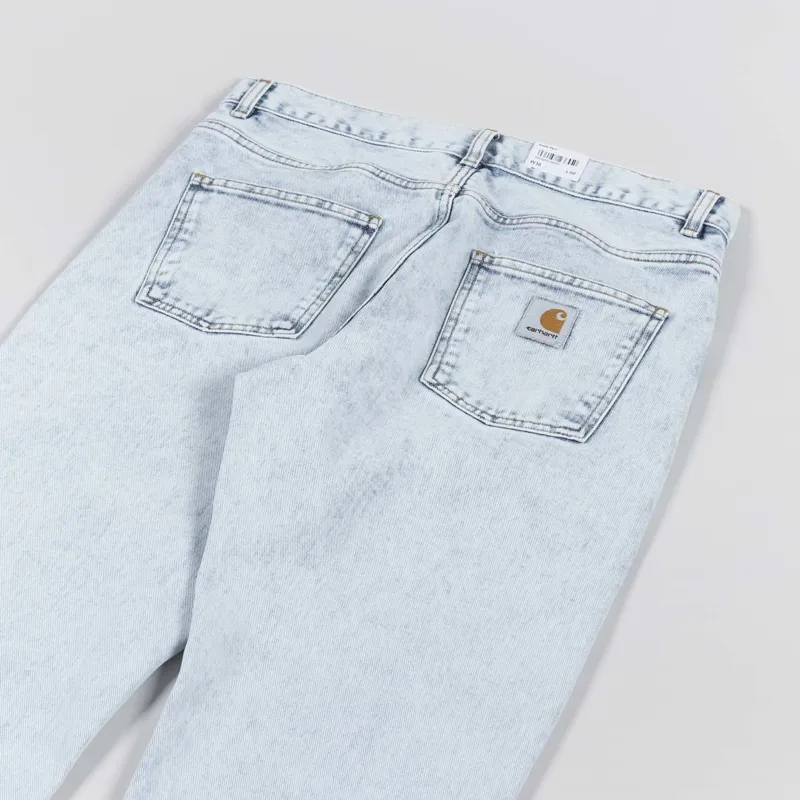 Carhartt WIP Newel Pant Blue Sun Washed Maitland Denim-7