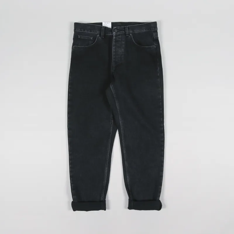 Carhartt WIP Newel Pant Black Stone Washed Maitland Denim-1