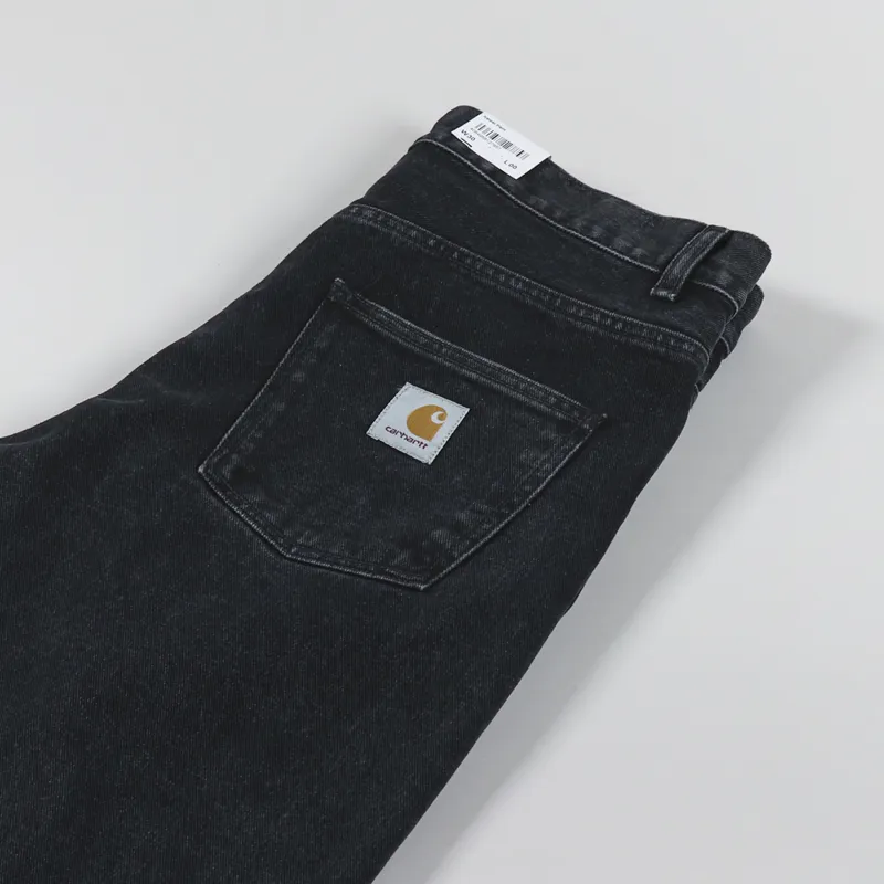 Carhartt WIP Newel Pant Black Stone Washed Maitland Denim-4