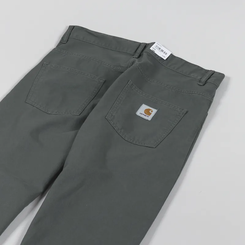 Carhartt WIP Mens Newel Pants Thyme Green Newcomb Twill Trousers