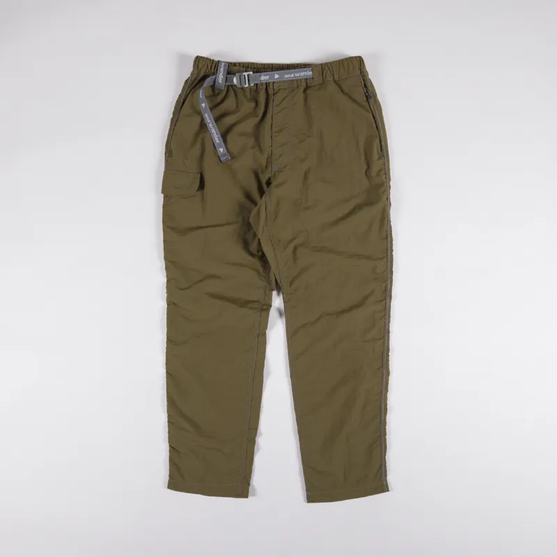 And Wander Nylon Taffeta Hiker Pants Khaki-1