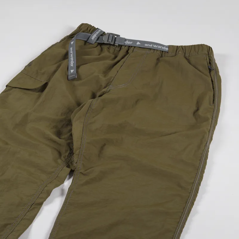 And Wander Nylon Taffeta Hiker Pants Khaki-6