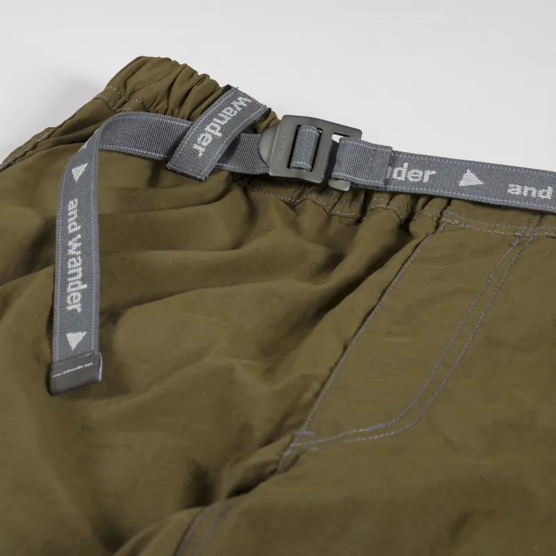 And Wander Nylon Taffeta Hiker Pants Khaki-5