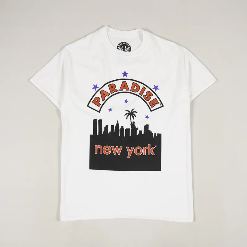 Paradise NYC Bootleg T Shirt White
