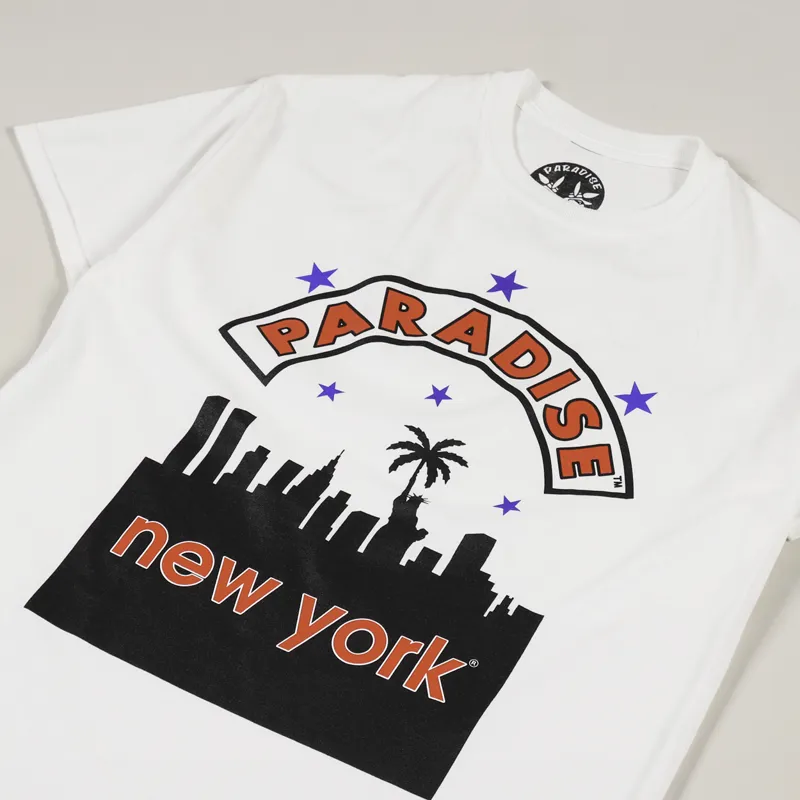 Paradise NYC Bootleg T Shirt White-1