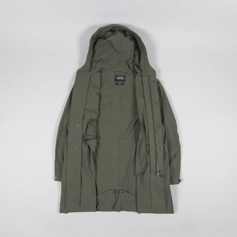 FrizmWORKS Mens NYCO Hooded M51 Fishtail Parka Olive Green