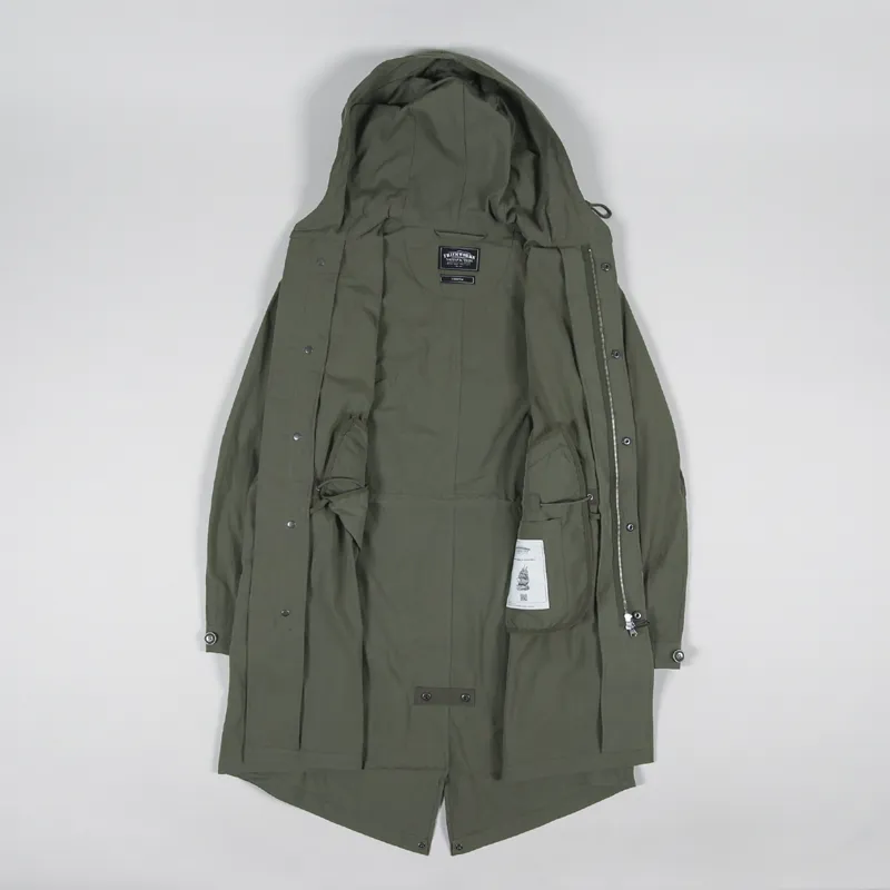 FrizmWORKS Mens NYCO Hooded M51 Fishtail Parka Olive Green