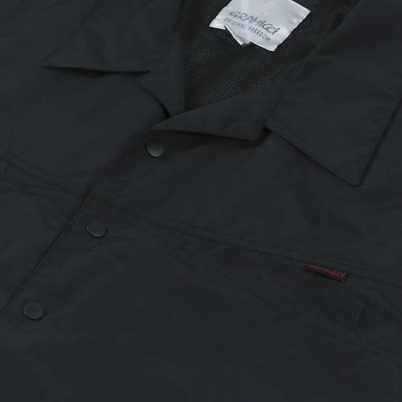Gramicci Nylon Camp Shirt Black-5