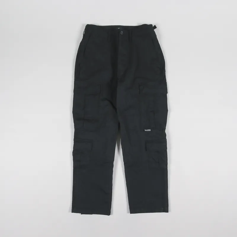 Stussy Mens Outdoor Nylon Ripstop Surplus Cargo Pants Black