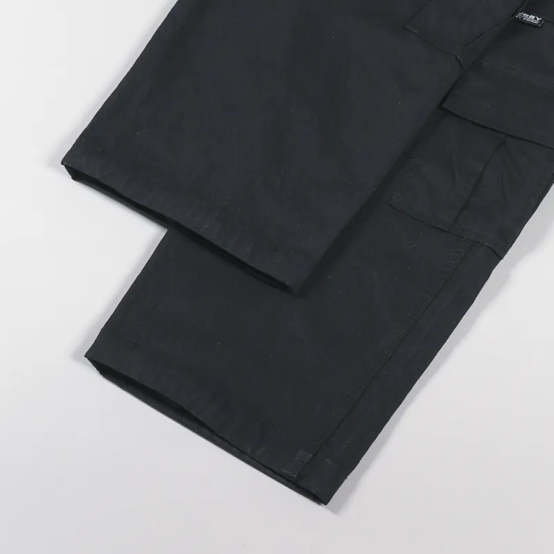 Stussy Mens Outdoor Nylon Ripstop Surplus Cargo Pants Black