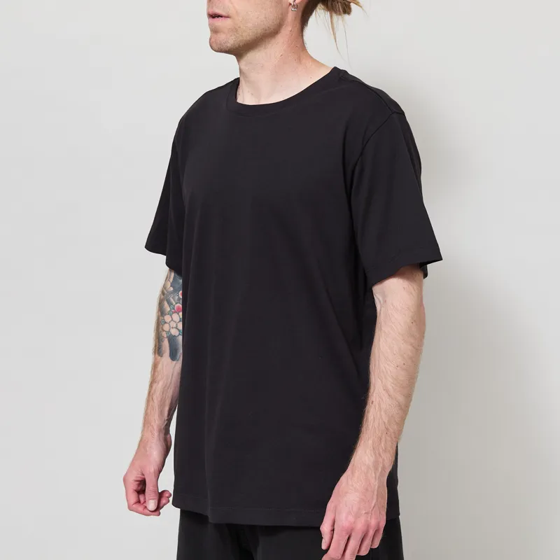 Organic Basics True Heavy Boxy Fit T Shirt Black-1